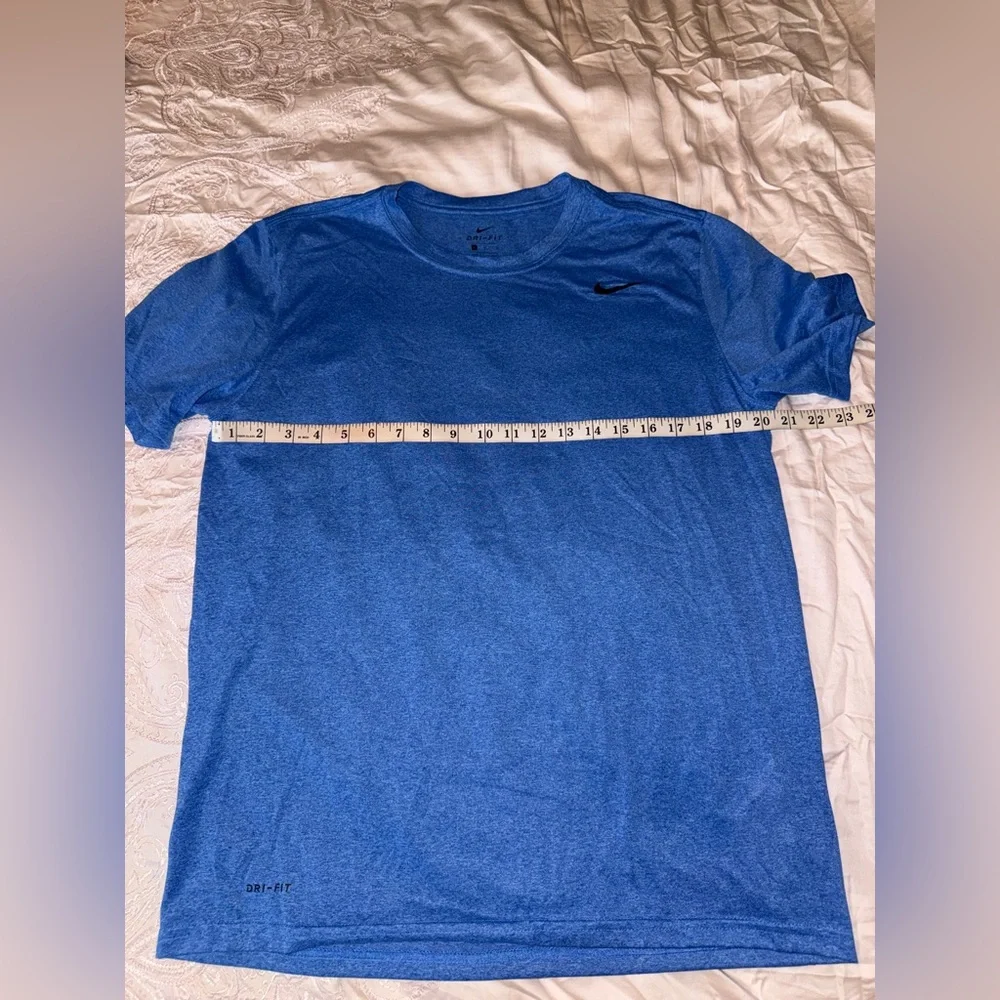 Nike Dri-FIT Athletic Shirt Heathered Blue Size L